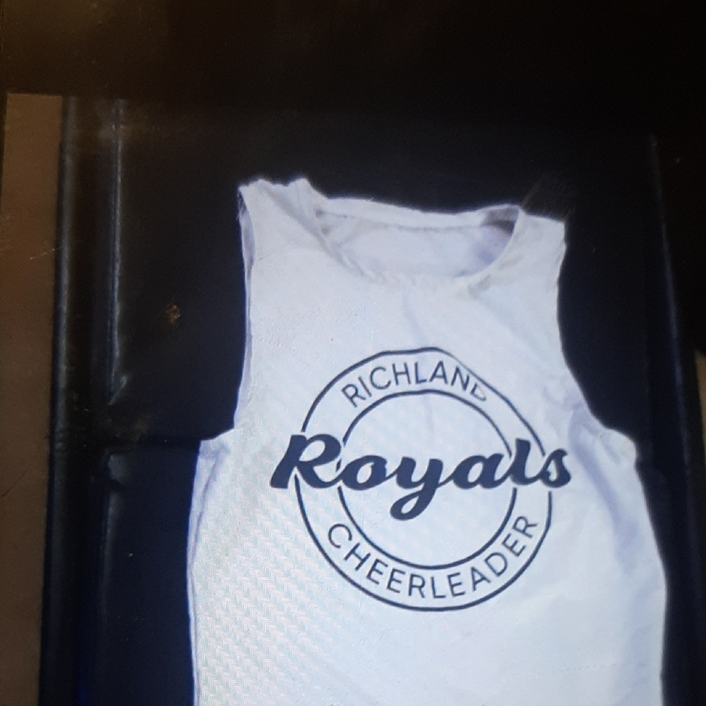 Varsity White Cheerleader Tank Top